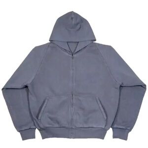 XXL Yeezy gap full zipper hoodie in poetic black looks  gray